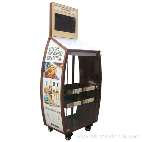 Floor Type Wine Display for Red Wine Advertising